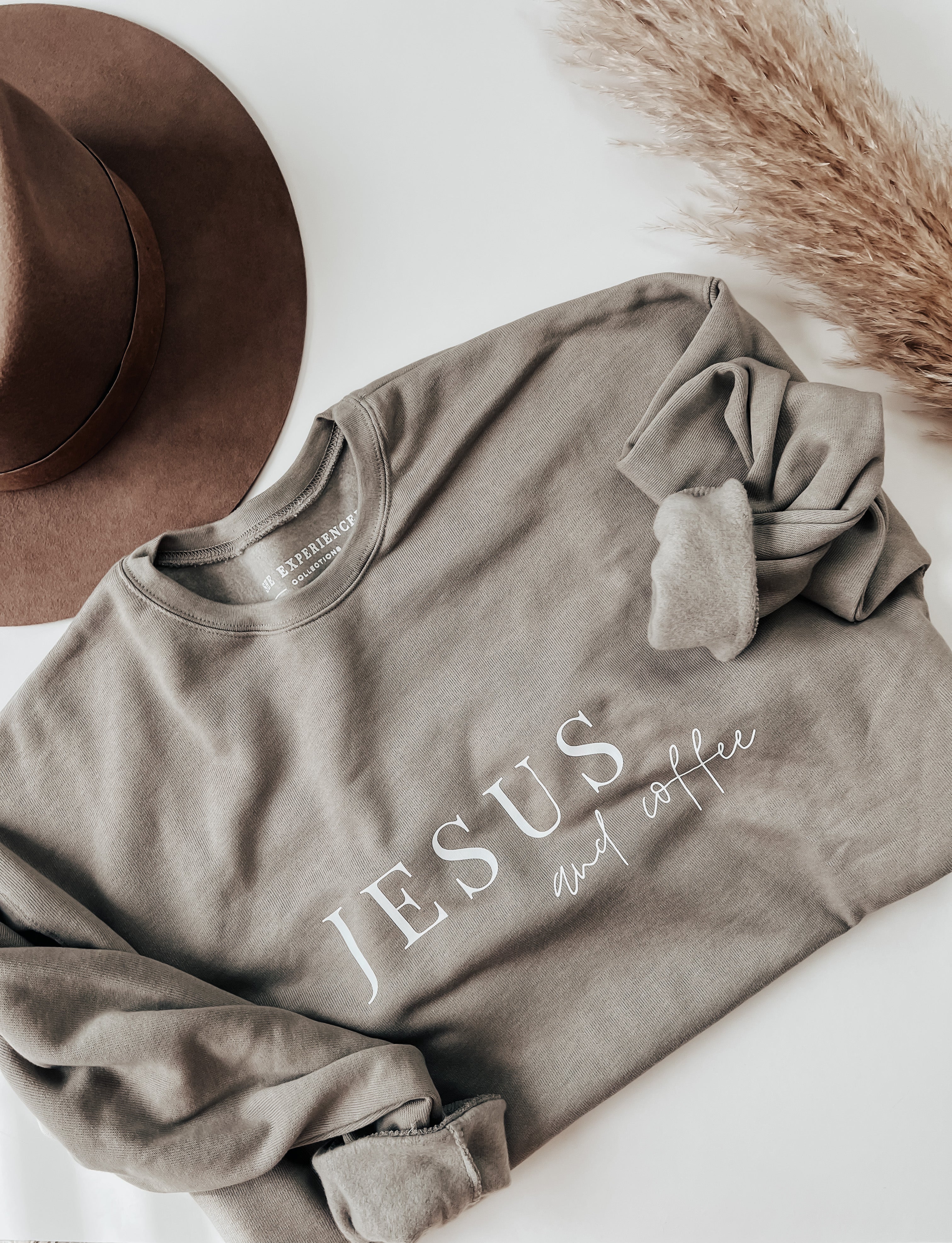 "Jesus and coffee" crewneck