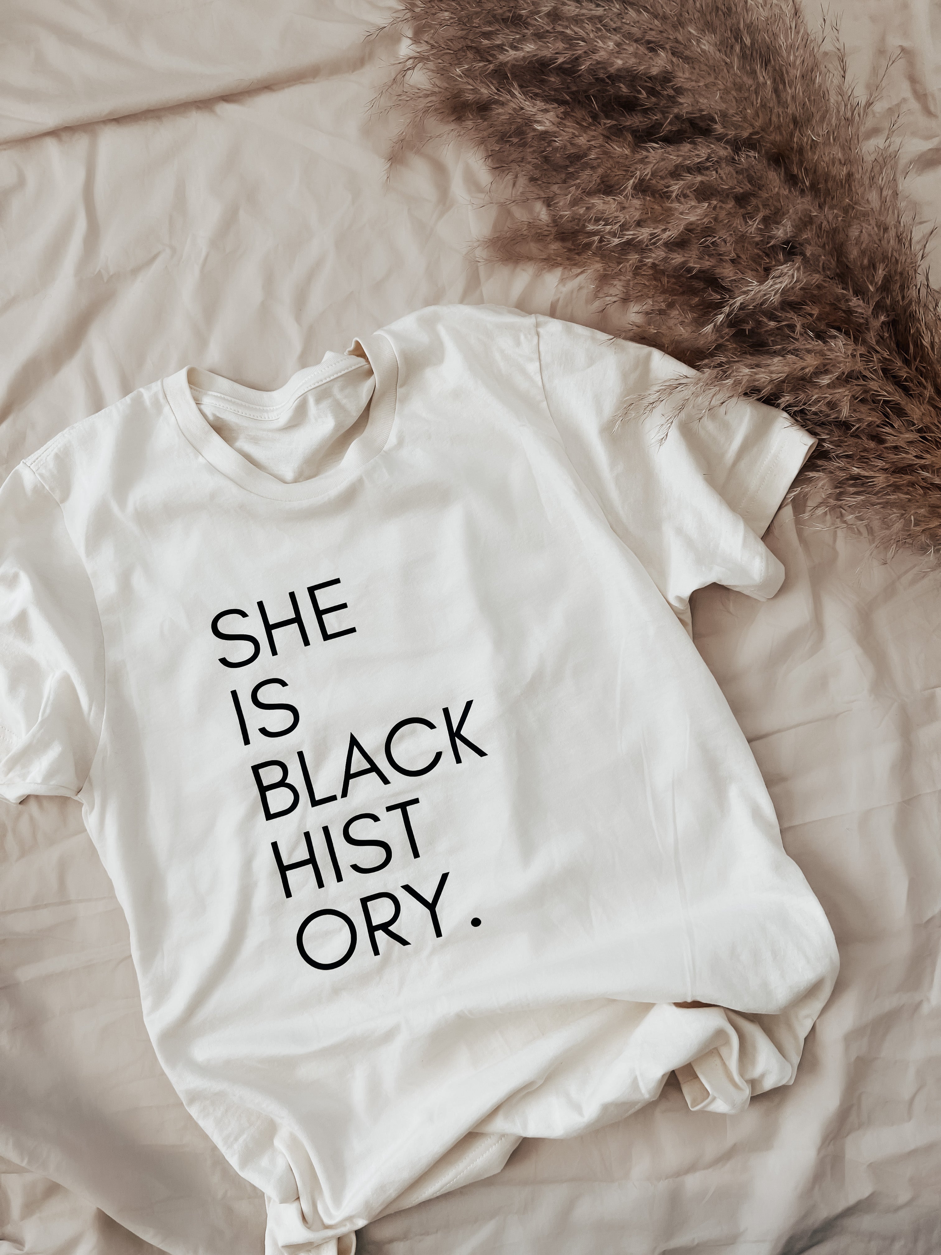 "she is black history" tee