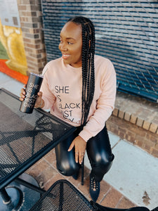 "she is black history" tumbler